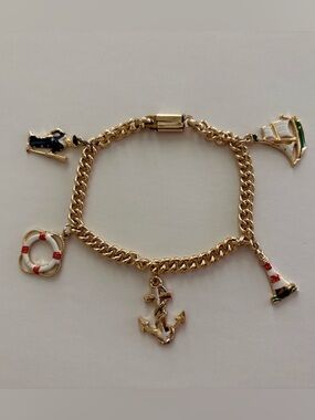 Vintage Avon Nautical Charm Bracelet